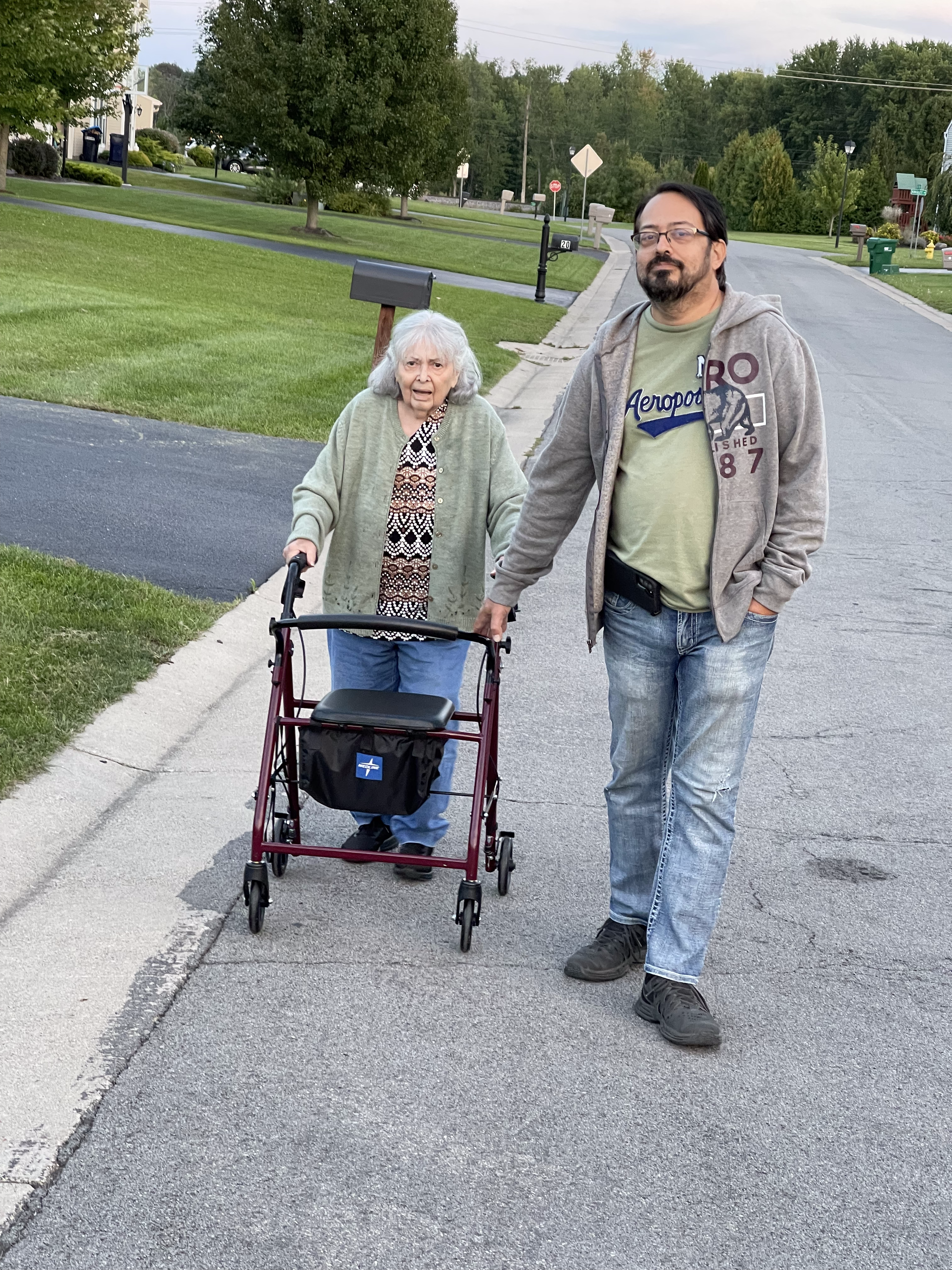 Janet and Chris (Kit) walking