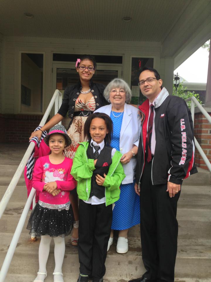 Jessica, Janet, Christopher, Elle, and Kristian